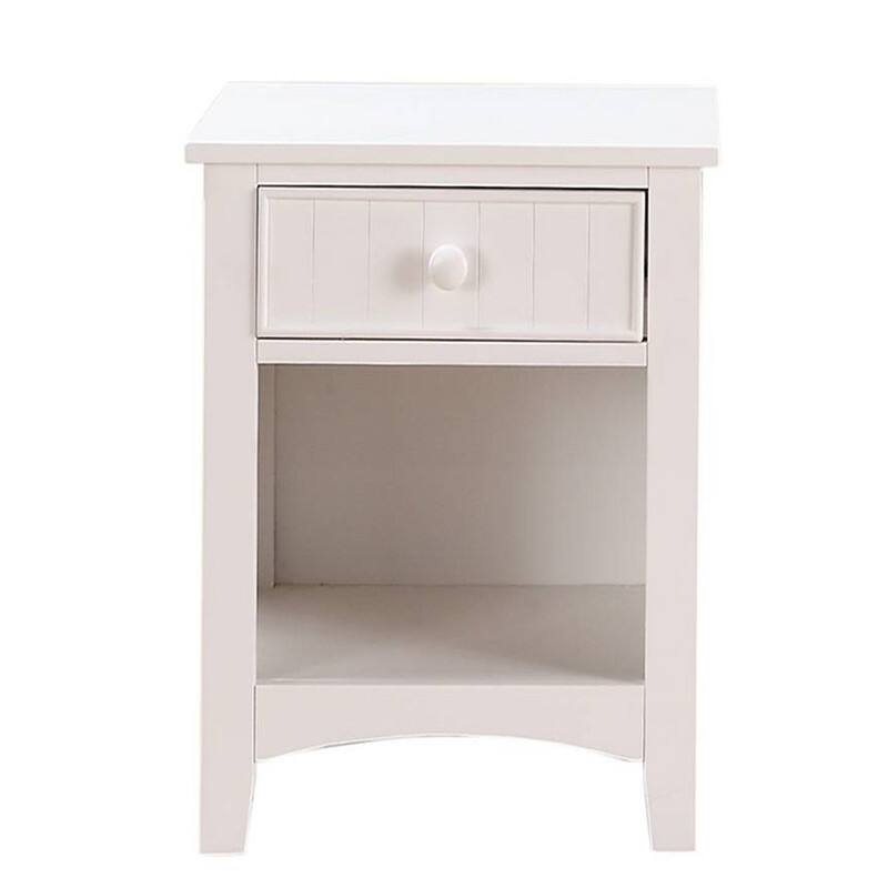 2/3/4-Pc Bedroom Sets Twin/Queen White Platform Bed w/LED/Nightstands/Ottoman/Headboard - Sherpa/High Gloss/Retro/Wood/Acrylic