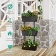preview thumbnail 3 of 8, Gymax 3-Tier Raised Garden Bed Vertical Freestanding Flower Pot Stand