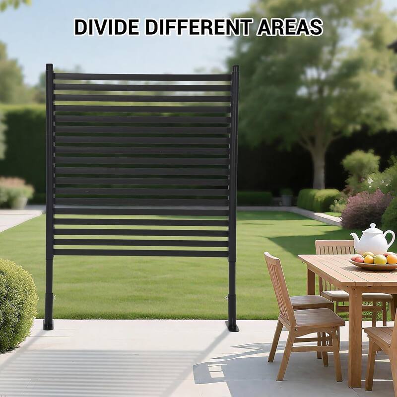 36" x 59" Freestanding Outdoor Privacy Screen, Privacy Fence Screen for Backyard Patio Garden