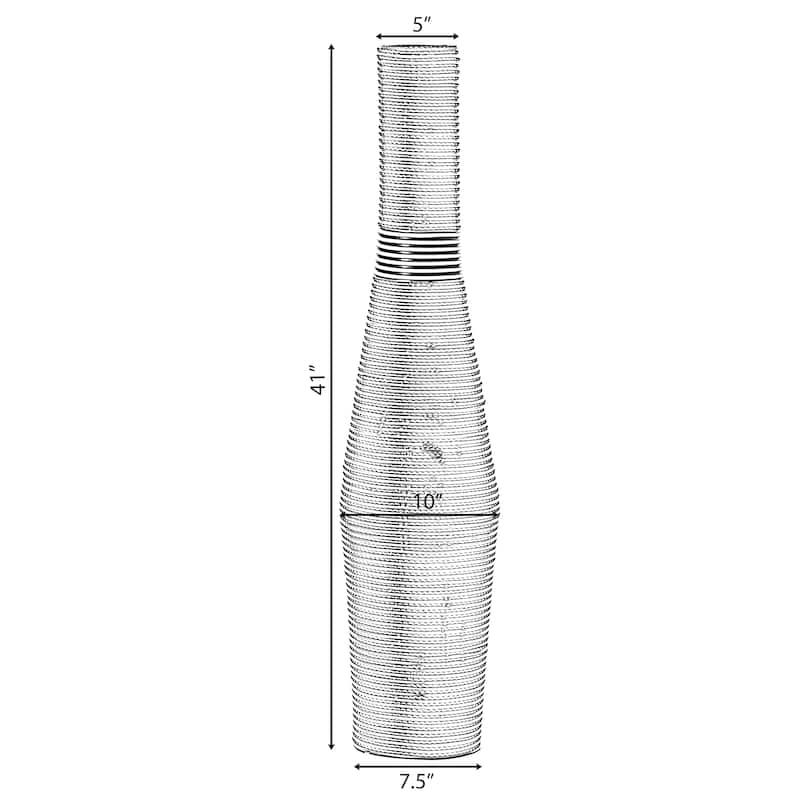 Tall Decorative Unique Floor Vase, floor flower vase, PVC Floor Vase, Large Flower Holder, 41-Inch-Tall Vase