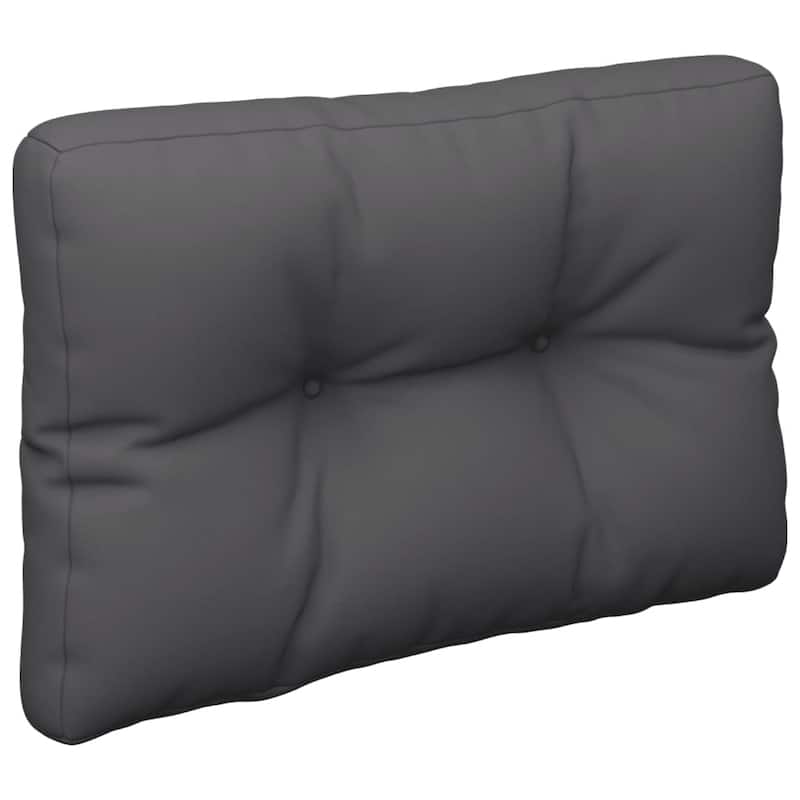 vidaXL Pallet Cushions 2 pcs Anthracite Fabric - 19.7" x 19.7" x 4.7"