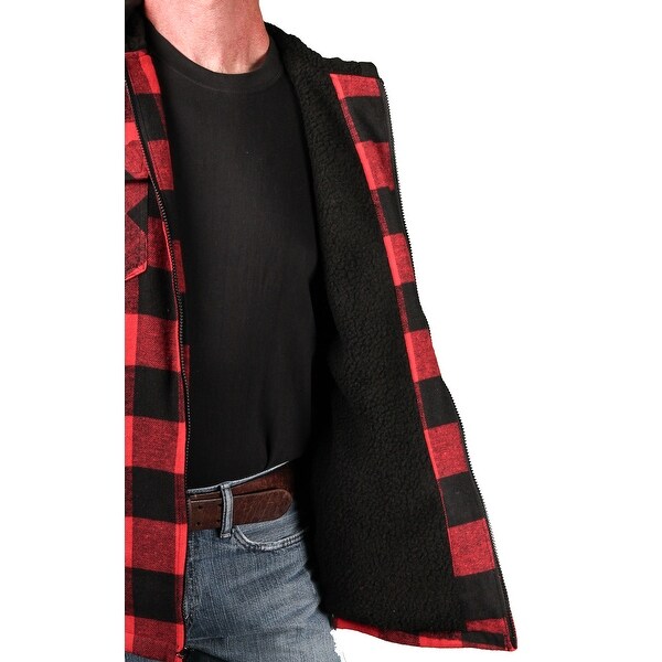 buffalo men's sherpa lined hooded sweatshirt