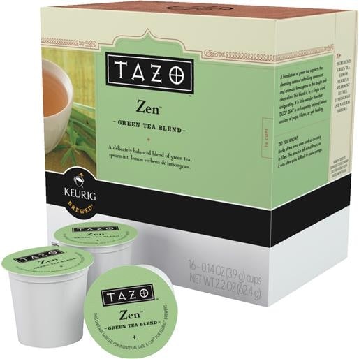 Keurig 16Ct Tazo Zen Tea K-Cup 120939 Unit: EACH