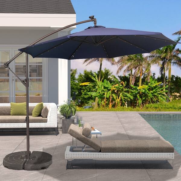 extendable patio umbrella Flynama 10 ft. Steel Octagon Easy Tilt Adjustable Patio Umbrella in Light  Green with 8-Ribs and Crank JY-W640P234549
