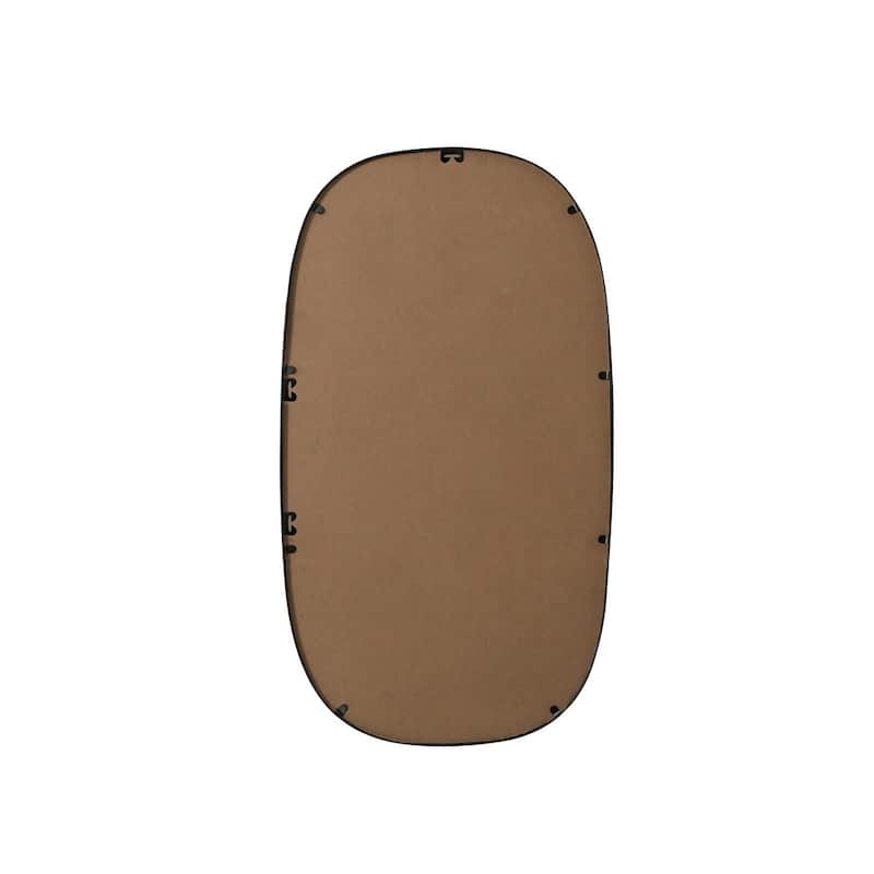 Indigo Home Metal Frame Oval Mirror 20x36 Inch