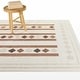 preview thumbnail 1 of 3, Beisel Southwestern Modern Area Rug 5'3" x 7' - Beige/Brown