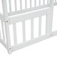 preview thumbnail 52 of 52, Wood House-Shaped Twin Floor House Bed with Fence,Guardrails,Kids and Baby