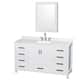 Option White / Giotto Quartz Top / Brushed Chrome
