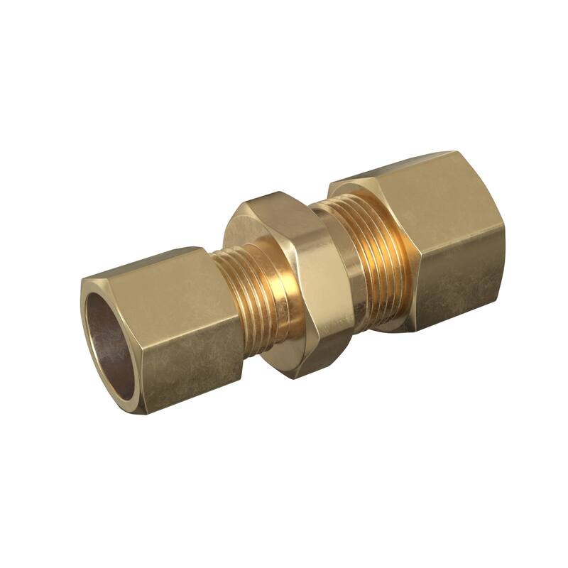 PROFLO 1/4" x 1/4" Complete Union - Brushed Nickel