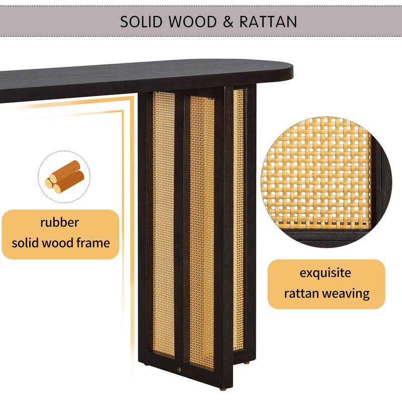 Narrow Console Table with Storage