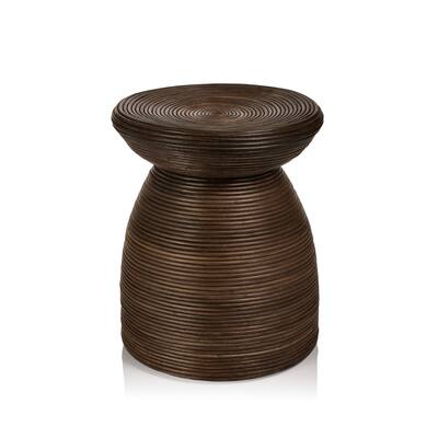 Esan 18.75" Tall Rattan Stool