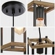 preview thumbnail 20 of 19, The Gray Barn Modern Farmhouse 1-Light Metal Kitchen Island Pendant Light