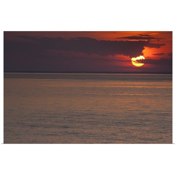 "Sunset over the sea, Long Island Sound, Orient Point, Long Island, New York S" Poster Print. Opens flyout.