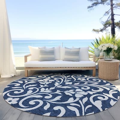 Machine Washable Indoor/ Outdoor Chantille Traditional Elegant Rug