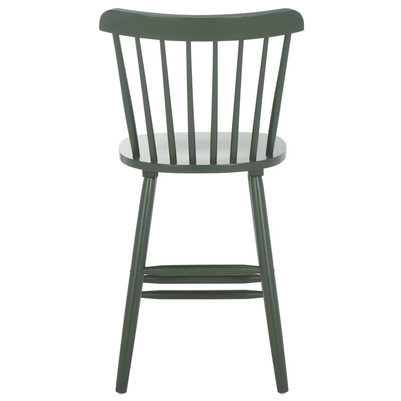 SAFAVIEH Arra 24-inch Spindle Farmhouse Counter Stool (Set of 2) - 19.9" x 20.1" x 43.1" - 20"W x 20"D x 38"H