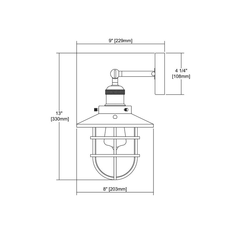 Elk Home Seaport Satin Nickel With Clear Glass 1 Light Sconce