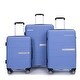 preview thumbnail 30 of 32, Luggage 3 Piece Set(20"/24"/28"), Hardshell Suitcase With Double Mute Spinner Wheels, Durable Lightweight Suitcase With TSA Lock Purplish Blue