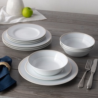 Noritake Linen Road 12-Piece Dinnerware Set, Service For 4
