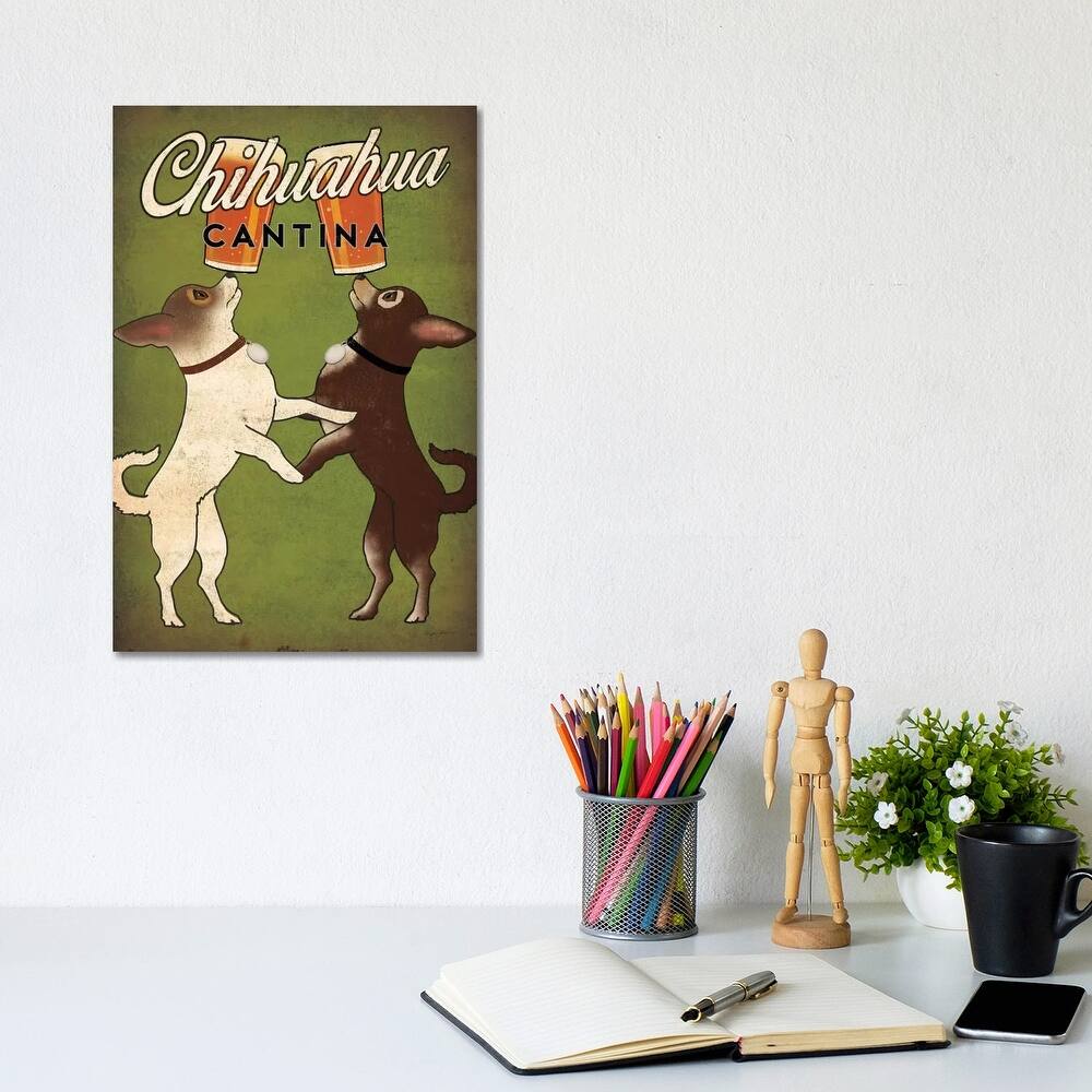 iCanvas "Chihuahua Cantina" by Ryan Fowler Canvas Print
