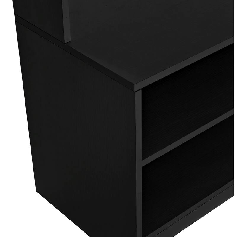 Modern Style Coat Rack with Shoe Bench, Shoe Storage, Storage Shelves and Pegboard, for Entrance and Hallway, Living Room