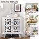 preview thumbnail 4 of 32, Corner Sideboard Cabinet Free-Standing Corner Storage Organizer