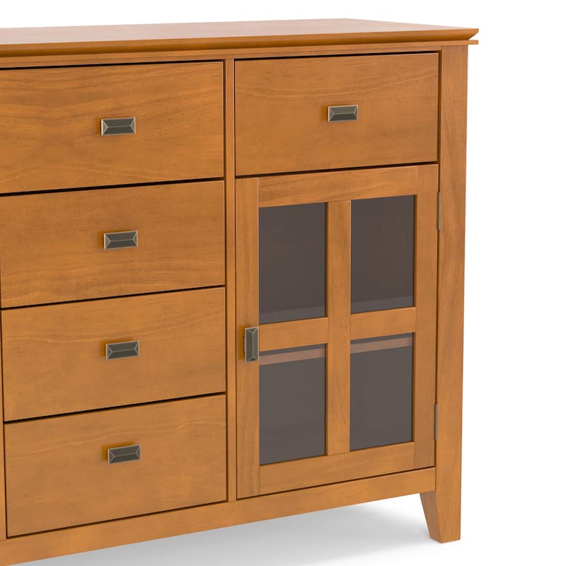 WYNDENHALL Stratford Solid Wood Transitional Sideboard Buffet - 54 inch Wide