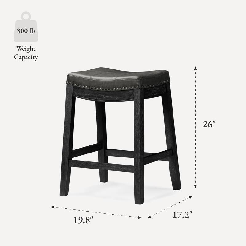 Maven Lane Sophia Saddle Kitchen Dining Stool