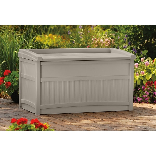 Suncast Deck Box With Seat - Overstock - 26960665