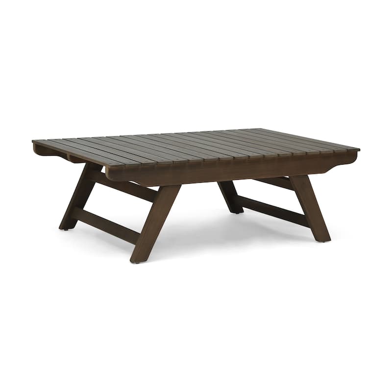Sedona Outdoor Wooden Coffee Table by Christopher Knight Home