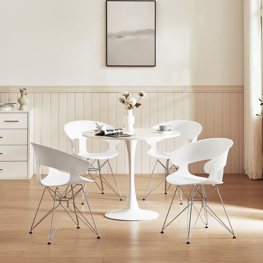 White Set of 4 Dining Chairs Bed Bath Beyond