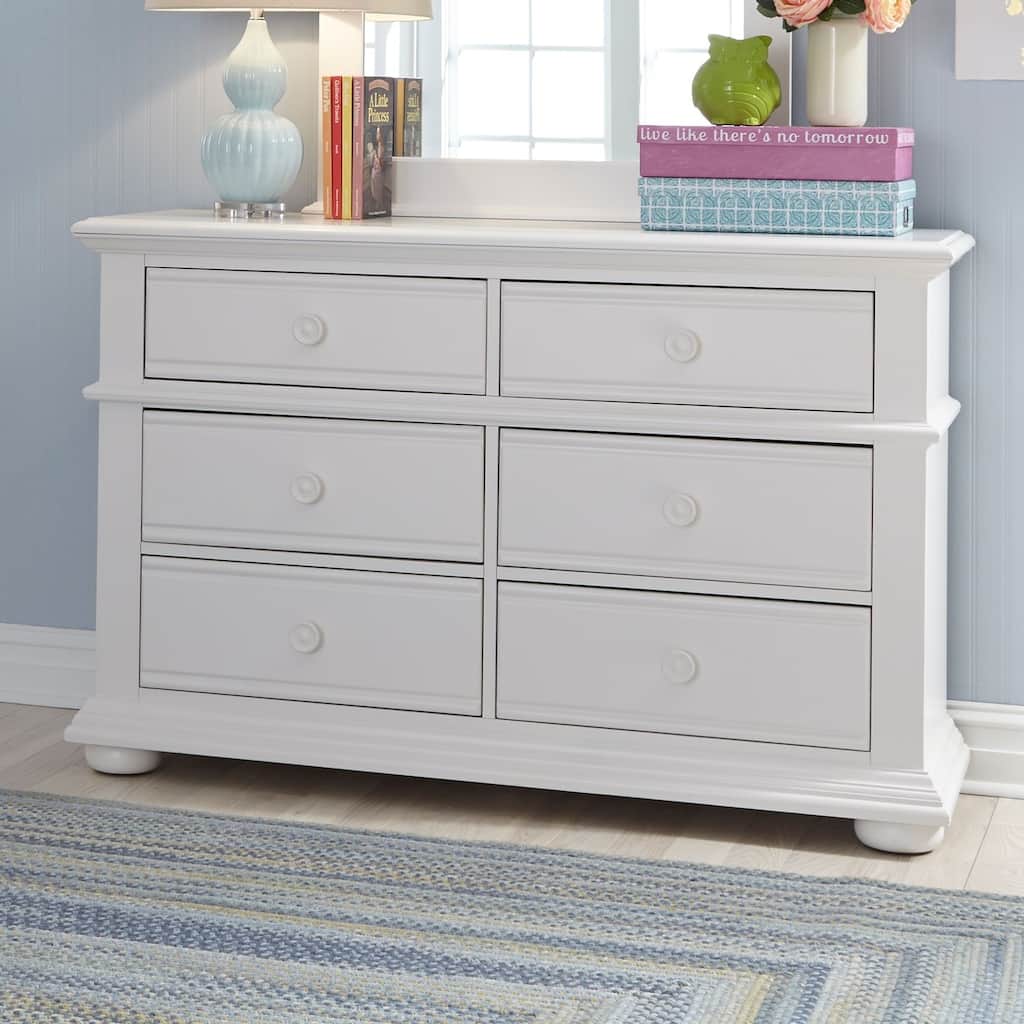 Summer House Oyster White 6 Drawer Dresser