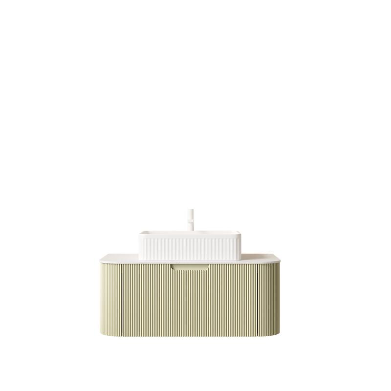 Wall-Mounted Floating Bathroom Vanity with Sink