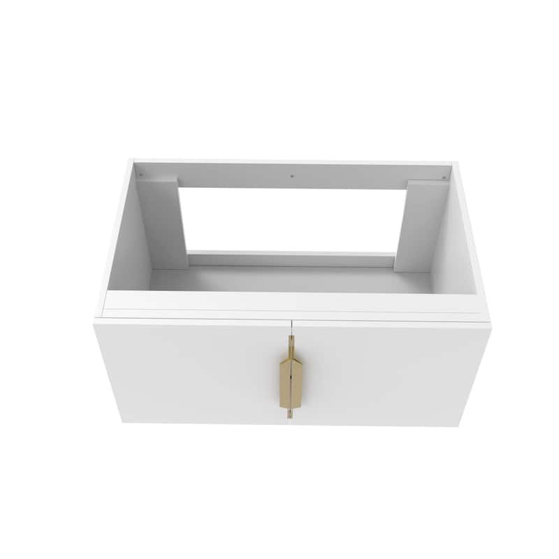 Alpine 30" Wall Mounted Bathroom Vanity (Base Only)
