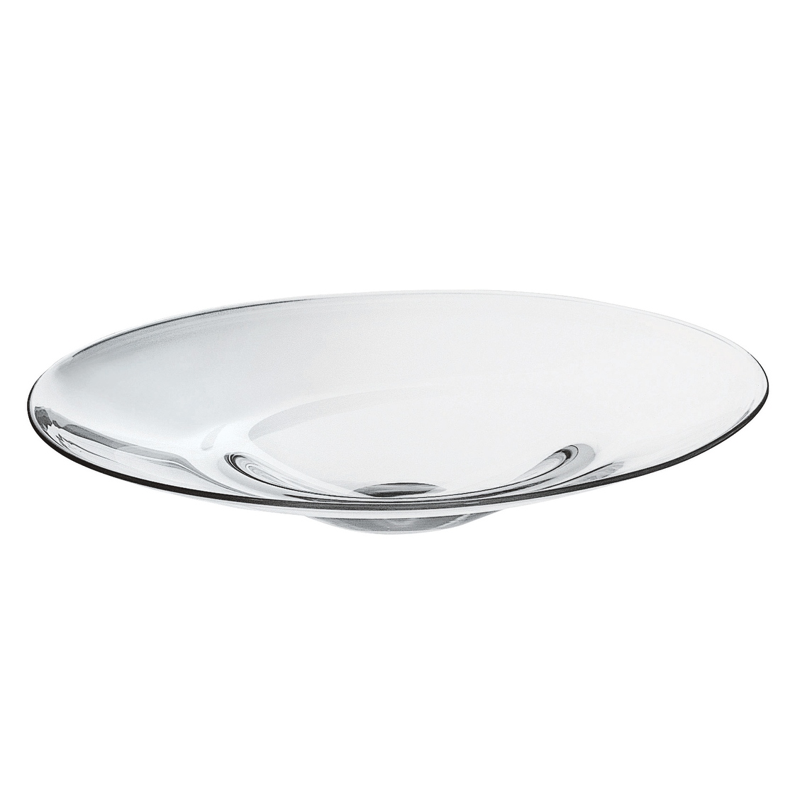 Large glass serving outlet bowl