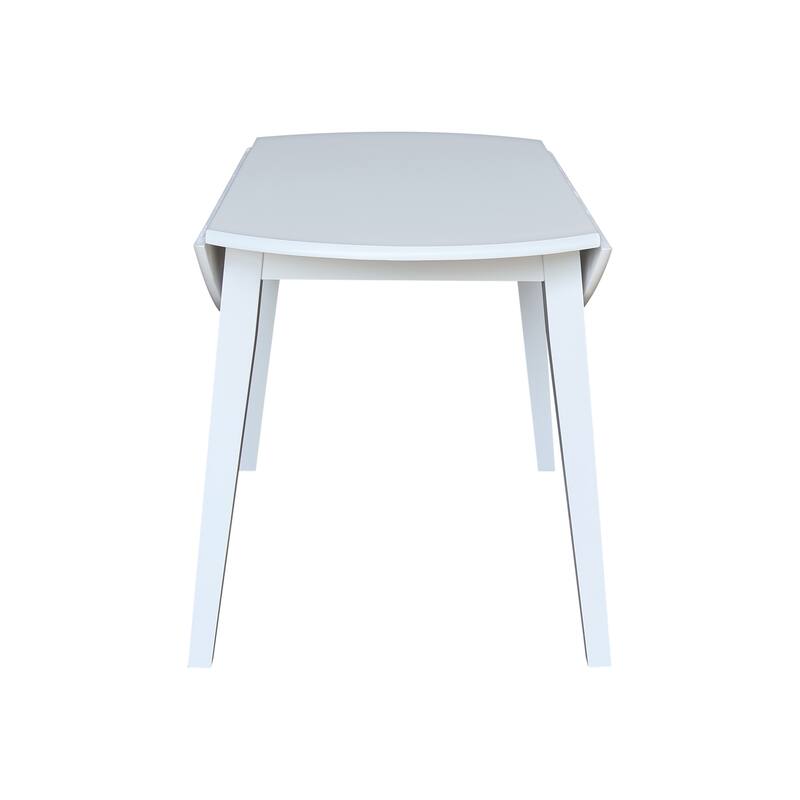 42 in. Solid Wood Round Dual Drop Leaf Table