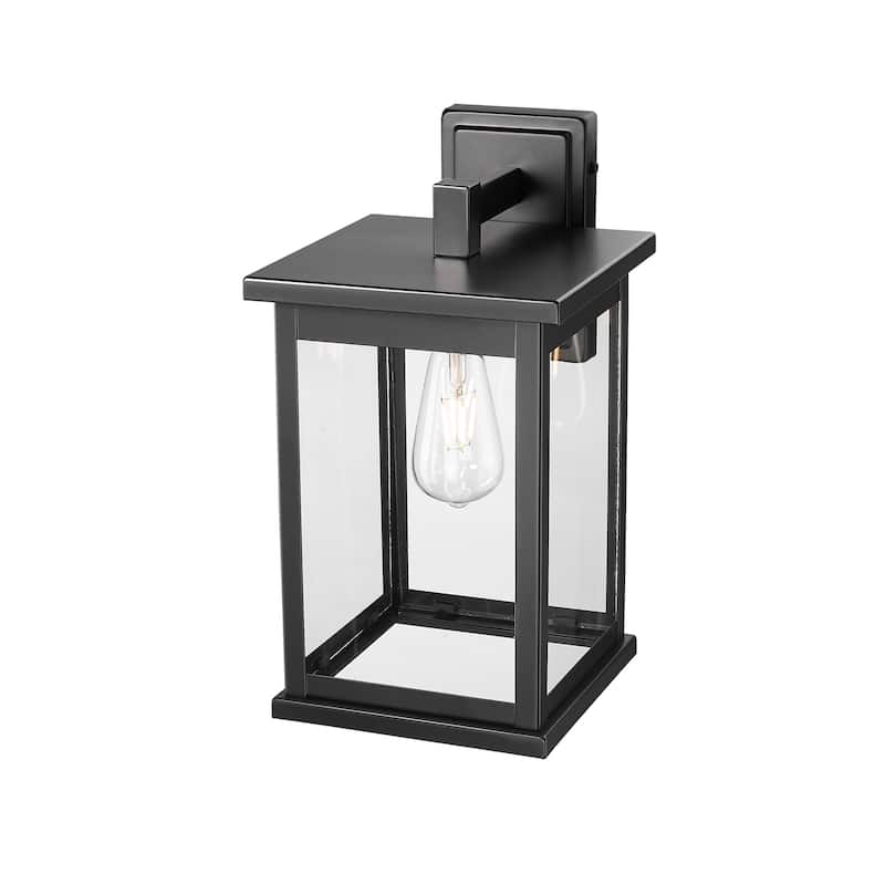 Millennium Lighting Bowton II 1 Light Outdoor Wall Sconce in Powder Coat Black