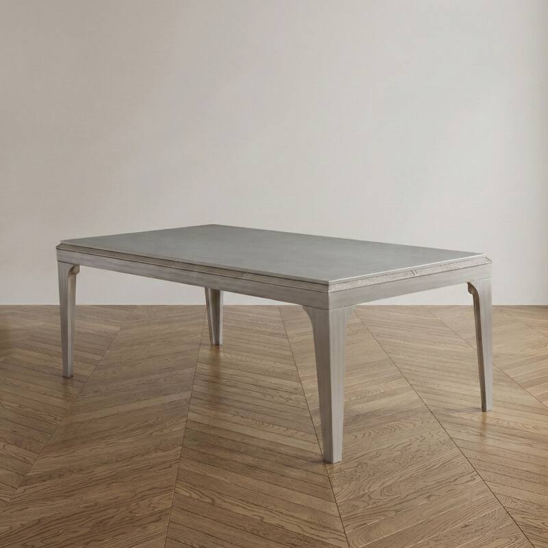Furniture of America Weas Contemporary Silver 84-inch Wood Dining Table - Silver