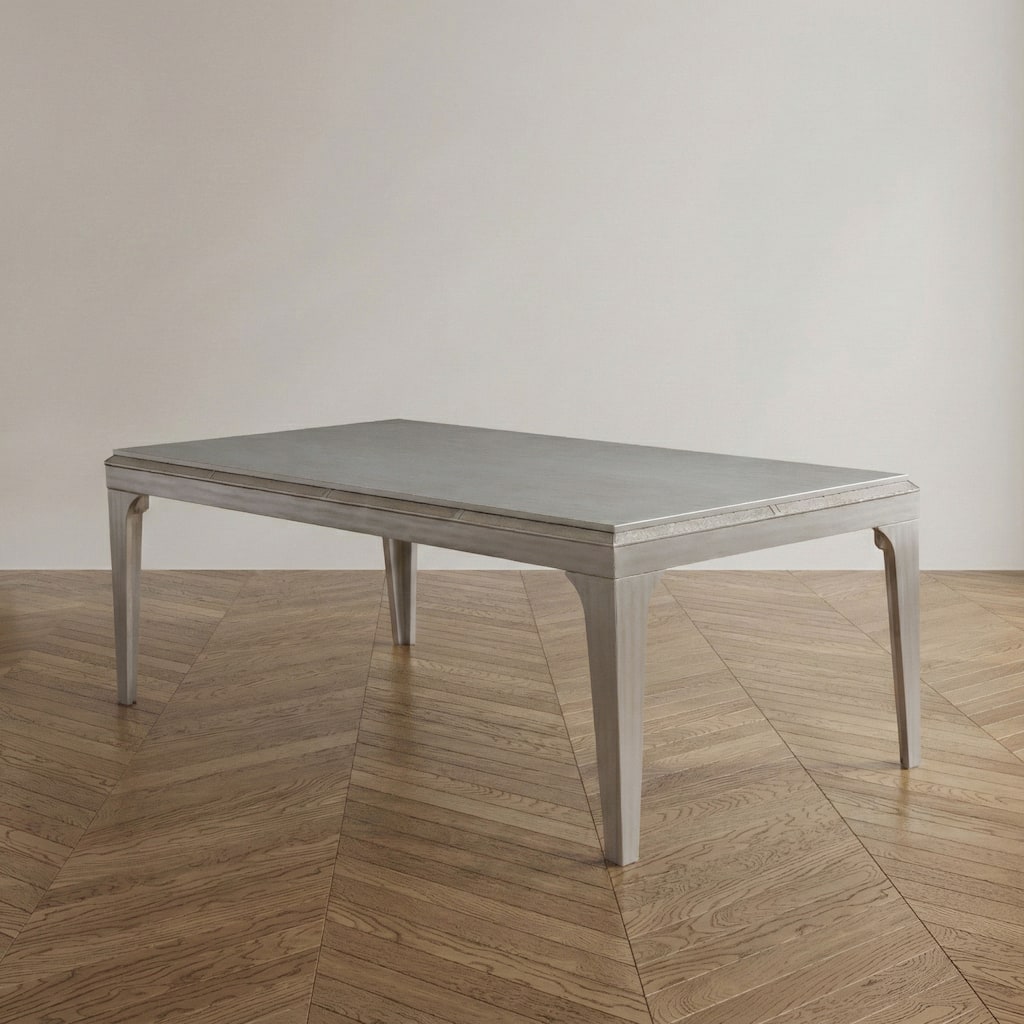 Furniture of America Weas Contemporary Silver 84-inch Wood Dining Table