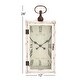 preview thumbnail 7 of 23, White Distressed Wood Vintage Traditional Farmhouse Wall Clock