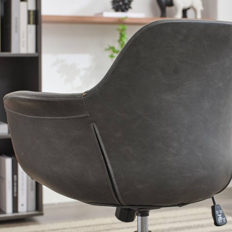 Mid-Century 360 Swivel Office Chair, Rolling Swivel Height Adjustable Ergonomic Chair