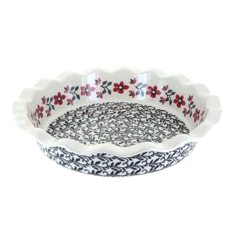 Blue Rose Polish Pottery Z159 Manufaktura Pie Plate - Scarlett Ivy