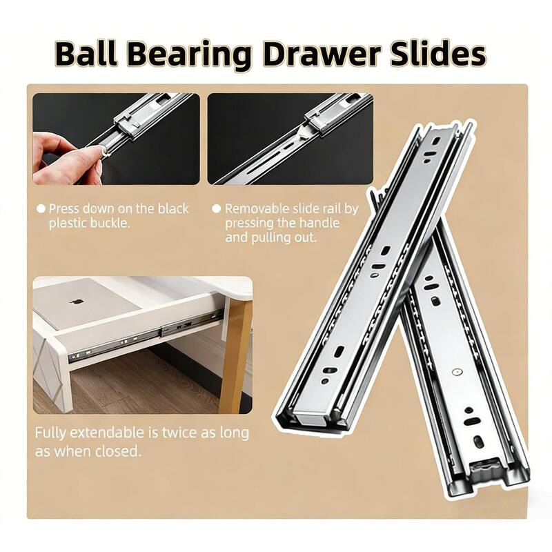 Cream White Vanity Desk with 3 Drawers, Modern Makeup Table or Writing Desk, Multipurpose Dressing Table, No Mirror Included