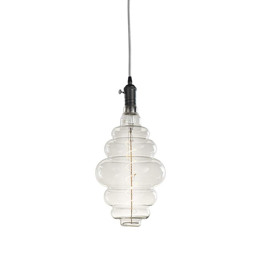 Bulbrite 1- Vintage Pendant Socket and Canopy with LED Light Bulb