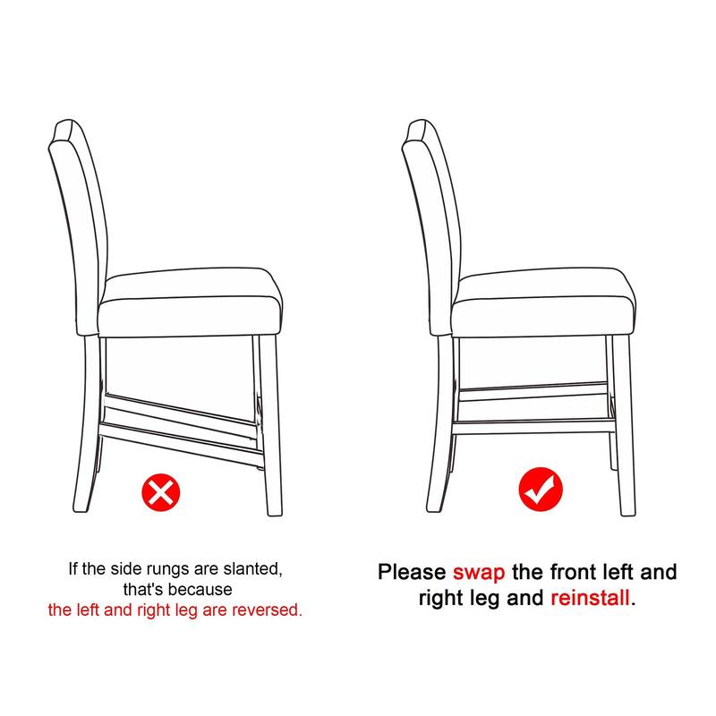 25 Inches Fabric Counter Height Bar Stools Button Tufted Upholstered Island Chairs Set of 2