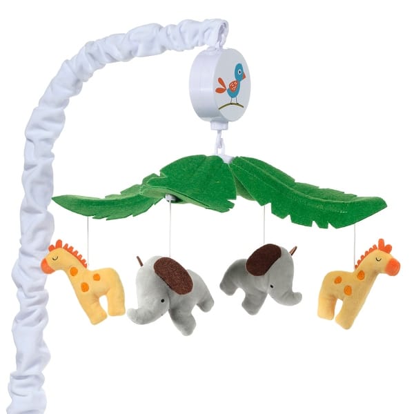 slide 2 of 7, Bedtime Originals Lollipop Jungle Musical Baby Crib Mobile Soother Toy