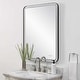 preview thumbnail 5 of 6, LED Lighted Large Rectangular Vanity Wall Mirror - 40"