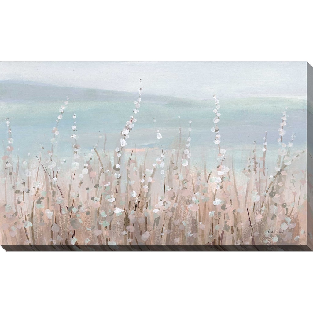 "Coastal Morning Blooms (Horizontal)" Print on Canvas
