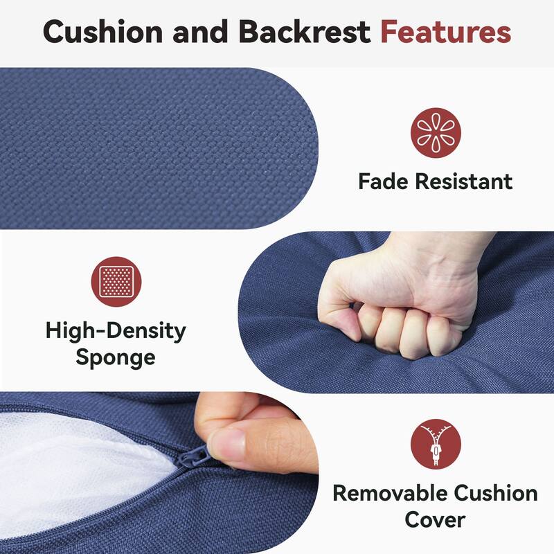 Gymojoy Pillow and Cushion Set Deep Seat Indoor/Outdoor - 25" x 22" x 4"