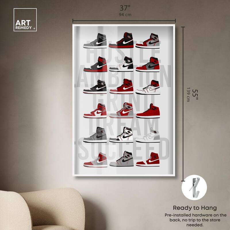 Ambition Grind Sneakers Shadowbox by Art Remedy