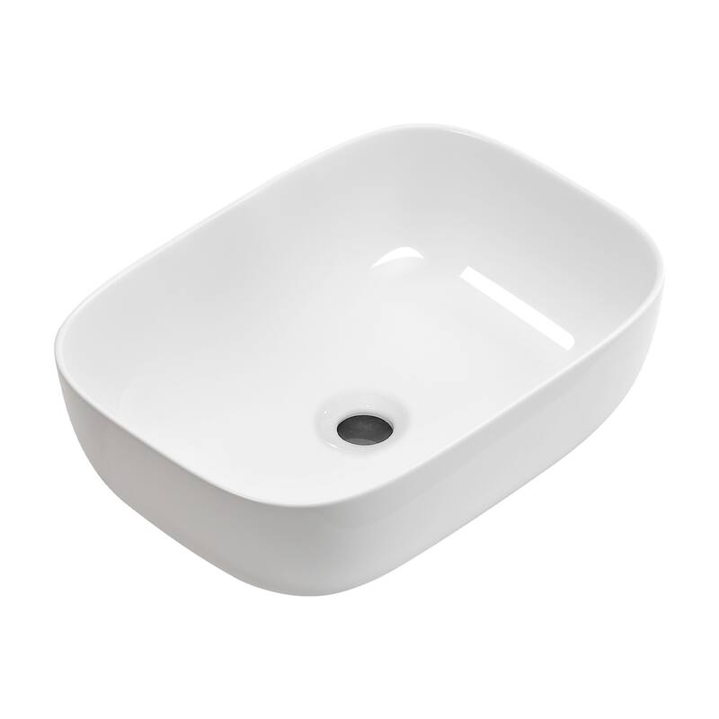 GDFStudio - Rosdale Modern Ceramic Vessel Sink with Above-Counter Design